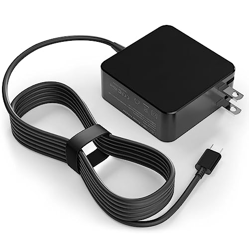 Chromebook Charger USB-C, 65W Chromebook Charger Compatible with HP Chromebook, Dell Chromebook, Samsung Chromebook, Lenovo Chromebook and Any Type C USB C Device