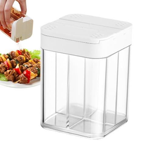 Yhsioaklo Contenedor de especias de viaje - Botes de almacenamiento transparentes, resistentes al agua, ahorro de espacio para barbacoa, picnic, cocina, senderismo, viajes al aire libre