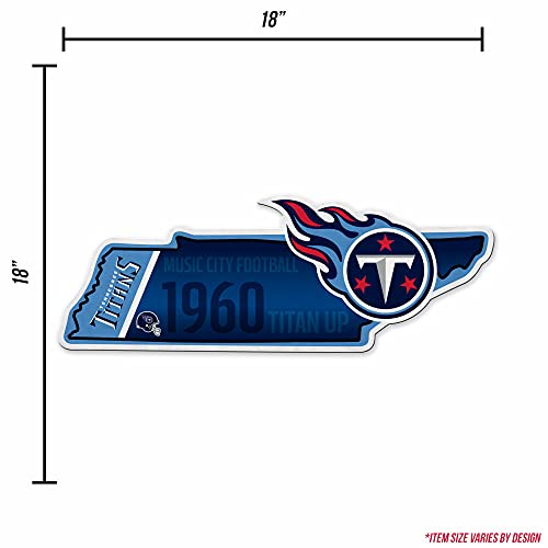 Image of Rico Industries NFL Football State Shape Shape Cut Pennant - Home and Living Room Decor - Soft Felt EZ to Hang