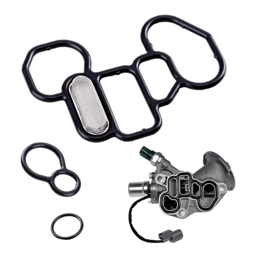 Ypoyney 3 PCS Oil Filter Adapter Gasket Kit Head Gasket Oil Filter Adapter Gaskets Spool Valve Filter Replace 15825-P8A-A01 36172-P8A-A01 91319-PR3-000 Compatible with Acura Honda Odyssey Accord