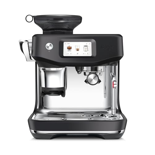 Sage - The Barista Touch Impress - Machine à Café avec Mousseur Automatique, Moulin Intégré & Fonction Cold Brew - Dosage Intelligent, Tassage Assisté - Truffe Noire