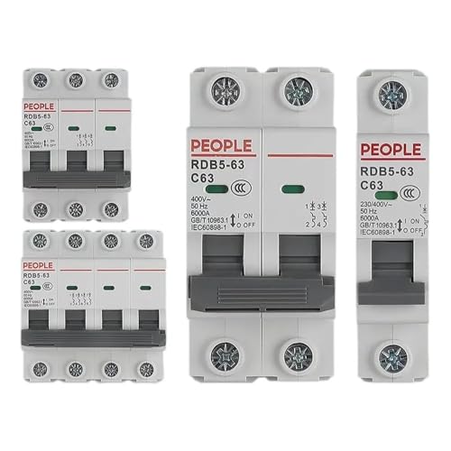 Disjoncteur miniature MCB triphasé protégeant des surcharges électriques de 40A - 3