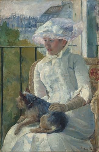 Cuadro en lienzo decorativo 60x90cm de Mary Cassatt Ragazza alla finestra para pared de oficina