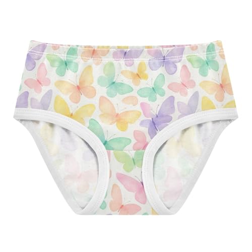 Joisal Cotton Girls Underwear Toddlers Cute Butterflies Pastel Girl Panties Cute Artistic Kids Undies Briefs 2t
