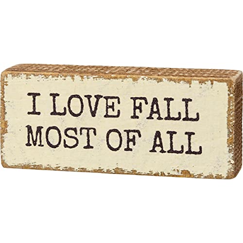 PBK-Primitives-by-Kathy-110289-I-Love-Fall-Most-of-All-Block-Sign-35-inch-Length-Wood PBK Primitives by Kathy 110289 I Love Fall Most of All Block Sign 35 inch Length Wood
