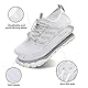 IceUnicorn Barfuss Schuhe Damen Walkingschuhe Barfußschuhe Herren Anfänger Bequeme Atmungsaktiv Gesunde (15#Weiß, 40EU)