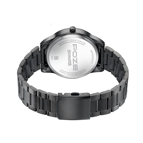 Image of Sonata Poze Analog Quartz Gun Dial Watch for Men