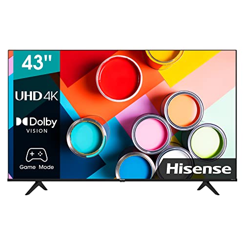Televisores Hisense 43A6EG (43 Pulgadas) 2022 Series - Smart TV 4K UHD con Dolby Vision HDR, DTS Virtual X, Freeview Play, Alexa...