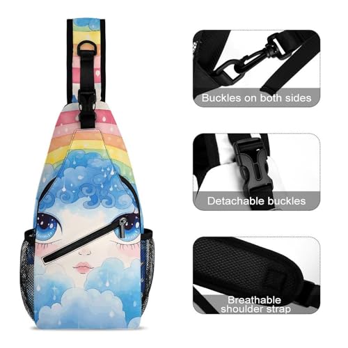 Morrales tipo Sling Bag Casual para Viaje y Senderismo miniatura 3