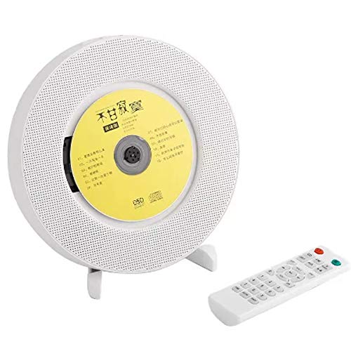 Tragbarer CD Player, wandmontierbar Bluetooth eingebaute HiFi-Lautsprecher für Kinder, die Heim-Audio-Boombox mit Fernbedienung, FM-Radio, USB mp3