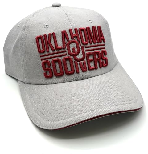 Gorra oficial Oklahoma University gris ajustable miniatura 1