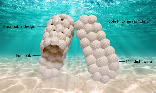 Bubble Slides, Massage Bubble Slippers, Lychee Cotton Bubble Shoes with Plush Lining, Non-slip Stress Relief Reflexology Slippers3