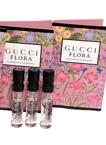 Gucci Flora Sample Perfume Perfume Gorgeous Gardenia Women Spray 1.5 Ml / 0.05 Oz Set Of 3 thumb #1