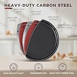 KITESSENSU Baking Pans Sets, Nonstick Bakeware Sets 7-Piece with Round/Square Cake Pan, Loaf Pan, Muffin Pan, Cookie Sheet, Roast Pan, Cooling Rack, Carbon Steel Bake Set - Image 5