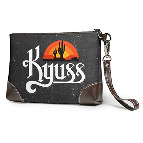 Preisvergleich Produktbild BFDX Kyuss Logo Frauen Leder Geldbörsen Clutch Telefonkarten Brieftaschen