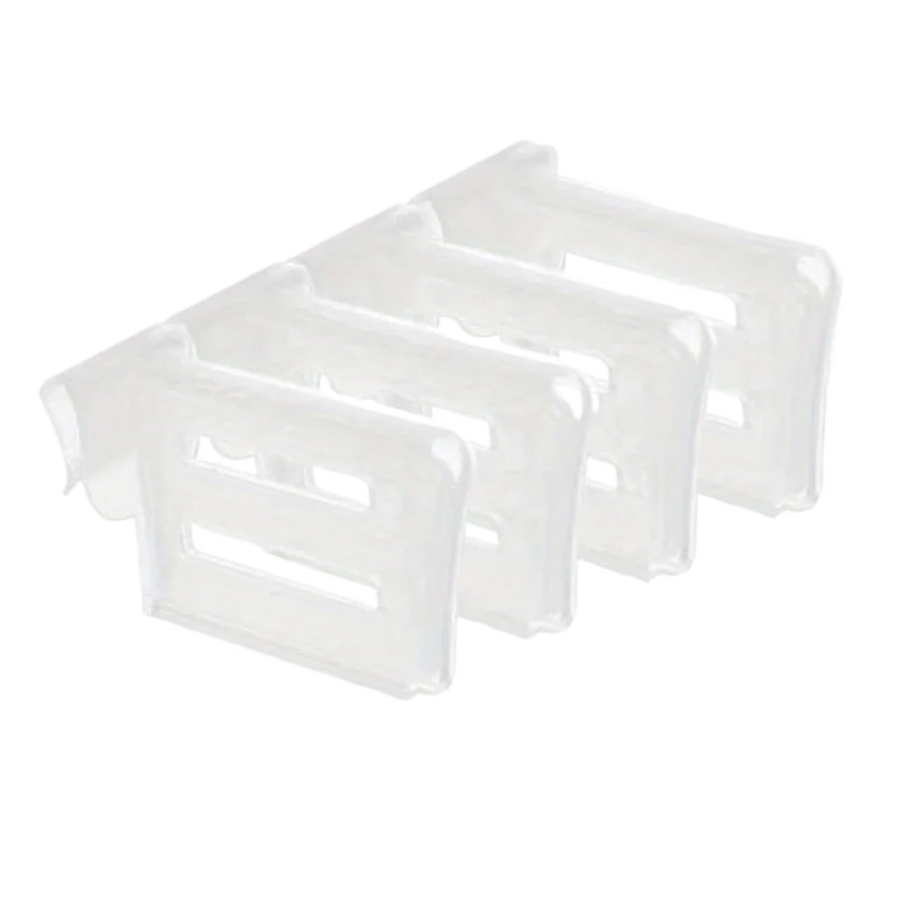 Bryske 6 Pcs Adjustable Retractable Partition Clips for Refrigerator Door Organizing