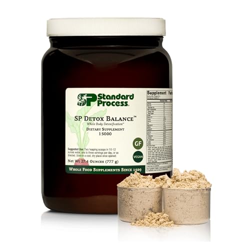 Standard Process SP Detox Balance - Whole-Food Detox Cleanse with Magnesium, Iron, Creatine, Milk Thistle, Protein, Calcium, Potassium, Choline, Arginine, Vitamin K1 - Vegan, Gluten Free - 28oz
