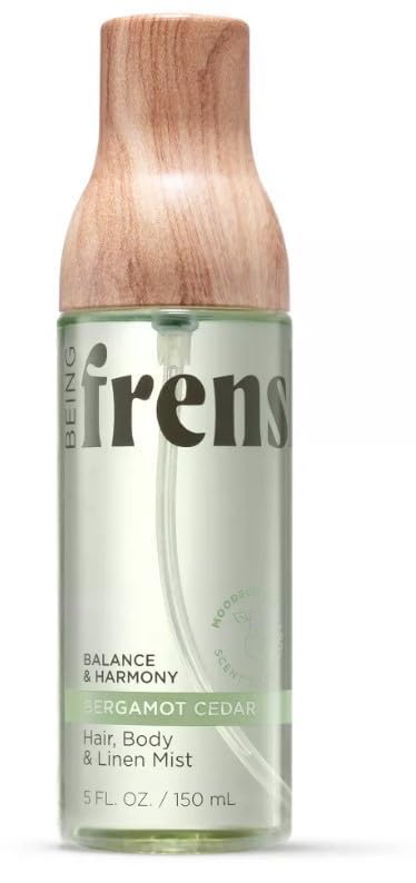 Being Frenshe Bergamot Cedar Hair, Body And Linen Mist Spray with Essential Oils, 5 fl oz