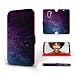 Produktbild Mobiwear | Slim FLIP Case | Kompatibel mit Xiaomi Pocophone F1, Made in EU handyhülle, Premium Schutzhülle, Transparent TPU Silicon, Book Style Hülle, Tasche - Sterne am Himmel
