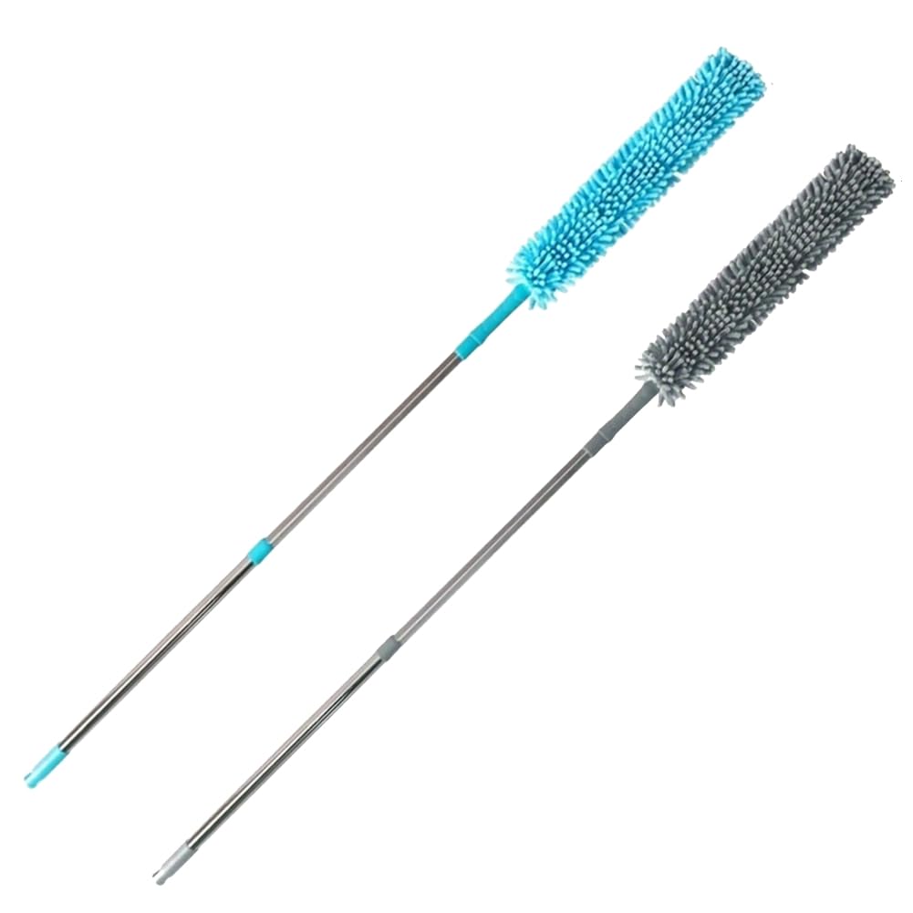 UDSKNV[KSL Ceiling Fan Cleaner Dusters Flexible Chenille Telescopic Duster for High Ceilings, Fans, Furniture Clean
