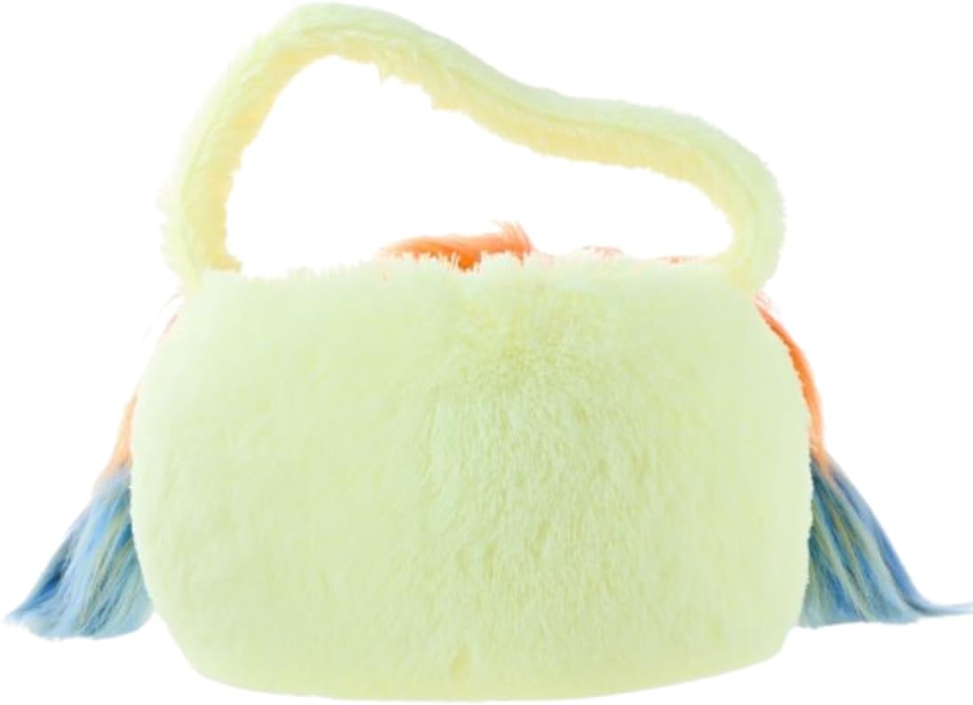 Jumbo Highland Cow Plush Basket for Gift Filling, Storage, and Seasonal Displays, 1 Piece (Jumbo Plush Chicken Basket, Yellow, 22" x 16")