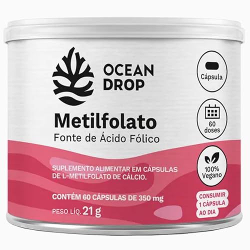Metilfolato Vitamina B9 350 Mg 60 Caps - Ocean Drop