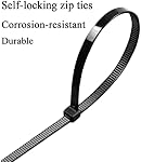 Paquet de 1000 6-Inch Câblodistribution en nylon - 18 lbs Strength, auto-portage des liens pour l'organisation de fils, bureau à domicile & Utilisation électrique (1000, Blanc)