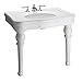 Barclay PGVCL-B Versailles Console Sink, White