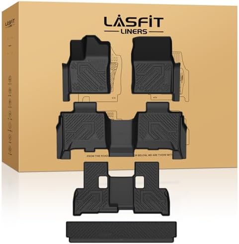 LASFIT Floor Mats for Toyota Sequoia 2023-2026, with Cargo Mat, Full Set