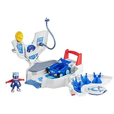 PJ Masks Power Heroes - Base de Operaciones PJ Power - Set de Juego Coche y Figura - Juguetes niños y niñas | Ya disponible en tu tienda friki favorita! En mundofriki.es!
