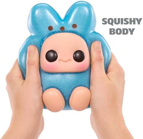 Hyojo Peeps Marshmallow Bunny Series, Blind Box Collectible Plush, Limited Edition Toy Gift for All Ages, 3 to Collect, Pink, Yellow and Blue - 4