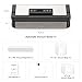 95kPa Vacuum Sealer Machine, Fully Automatic Food Sealer, Touch Display, 10-in-1 Functions & Powerful Sealing System with Double Heat Seal, Easy-Lock Handle, Built-in Cutter(Black Silver)