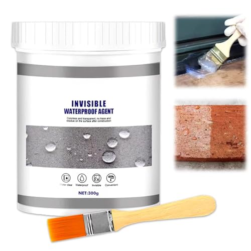 Transparentes Wasserdichtes Beschichtungsmittel,unsichtbares wasserdichtes Mittel,Dichtmasse Wasserdicht,für Toilette,Badezimmer,Fliesen,Wände,Dach (300g)