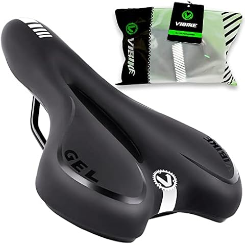 VIBIKE Ergonomisch Fahrradsattel MTB mit überzug Gel Fahrrad Sattel Mountainbike Bequem Fahrradsitz Tourensattel Velo Herren Damen für Radsport Rennrad Radfahren BMX Dirt Bike Heimtrainer Cover