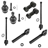 Steering & Suspension Kit Set of 8 Tie Rods Ball Joints Sway Links for Subaru