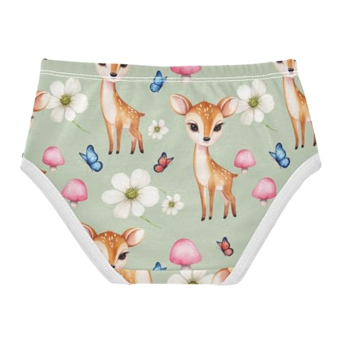 Joisal Fun Girls Underwear Toddler 2t Cotton Panties for Girl Cute Deer Pastel Briefs Girls Undies2