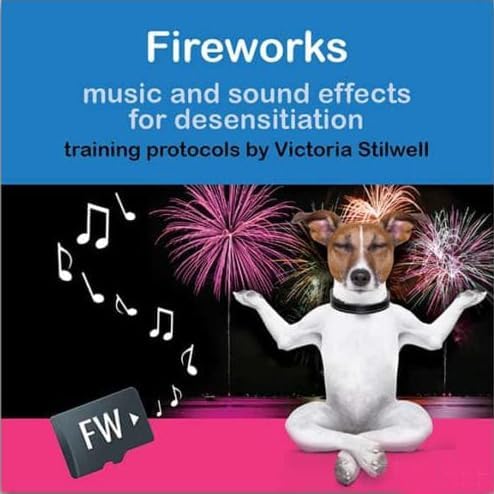 iCalmPet | Through a Dog's Ear: Fireworks | Training Program by Victoria Stilwell | Micro SD Sound Card | 1-hr | Clinically-Tested Music and Sound Effects for Treatment of Firework Phobia