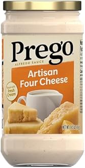 Prego Artisan Four Cheese Alfredo Pasta Sauce, 14.5 oz Jar