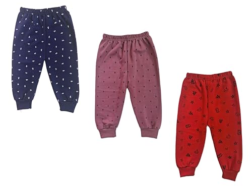 Image of Kids Woolen Garam Thermal Pajamas Bottom Pants Leggings | Unisex, Winter, Warm, Suited for Baby, Boys, Girls (Combo Pack)