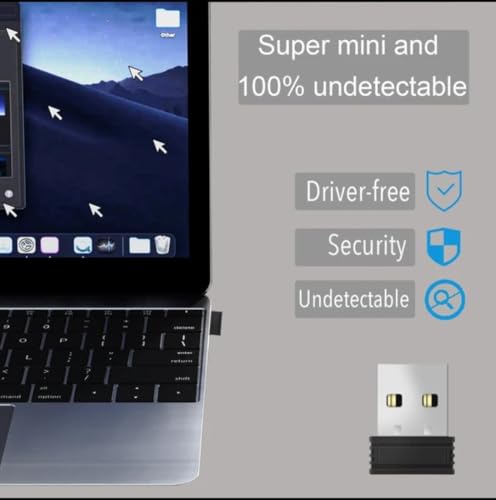 Image of Mouse Jiggler USB Mouse Mover - Portable Plug-and-Play Cursor Shaker & Vibration Device to Keep PC /Laptop Awake, Prevents Sleep & Lockdown Mode, Moves Arrow Automatically, Ideal for Remote Work