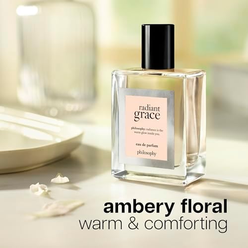 philosophy amazing grace perfume trio gift set- clean & floral women's perfume - with notes of bergamot, muguet & musk - long lasting fragrance - 2