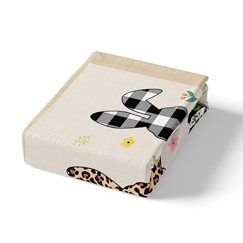 Parure de lit Pâques super king size avec housse de couette lapin et 2 taies d'oreiller - 5