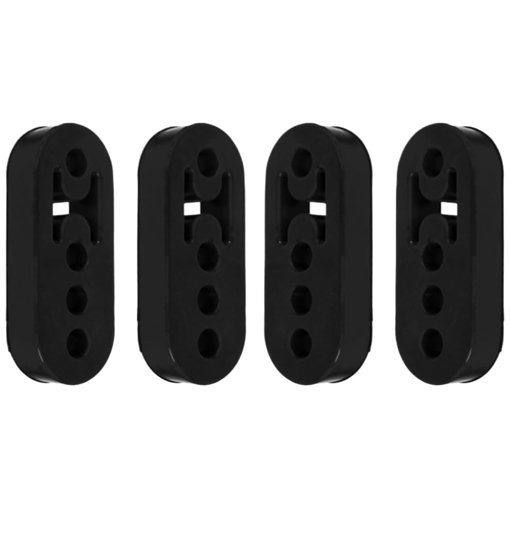 Exhaust Rubber Hanger Insulator Bushing Mount with 4 Holes Adjustable Shock Absorber Bracket Compatible with Automotive(4PCS)