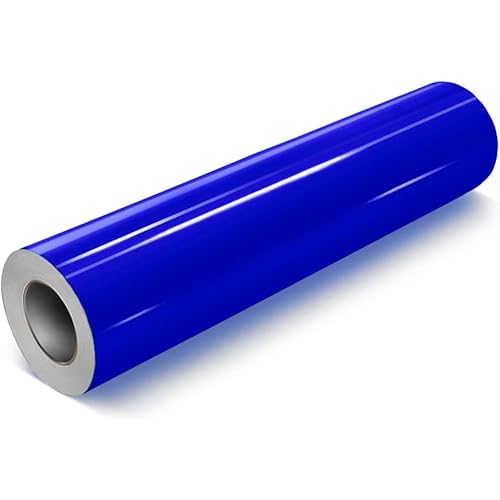 VViViD Brilliant Blue Gloss DECO65 Permanent Adhesive Craft Vinyl for Cricut, Silhouette & Cameo (24" x 30ft Large Roll)