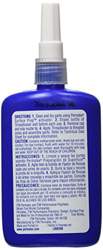 Image of Permatex 27740 Large Diameter Threadlocker Red, 36 ml