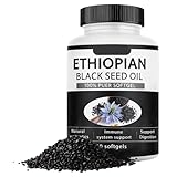 FROVOL Rein Äthiopisches Schwarzkümmelöl Kapseln 4,64% Thymochinon, rein nährstoffhaltige äthiopische Schwarzkümmelöl-Softgels, Bio kaltgepresst, gentechnikfrei, glutenfrei, 60 Softgels