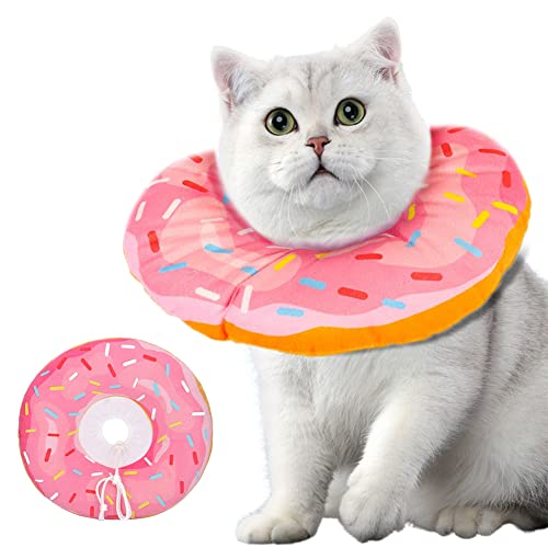 crazy bean Collar Isabelino para Gato Perro Ajustable Collares Protector Suave para Mascota Recuperación de Cirugía o Heridas