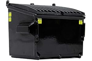 First Gear Refuse Trash Bin Black 1/34 Diecast Model 90-0533 Desktop Dumpster