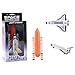 JohnToy 26027 Space Shuttle - Flauta Espacial con luz y Sonido, Multicolor
