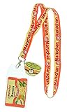 Maruchan Ramen Noodles Lanyard ID Badge Holder with Chicken Flavored Bowl Rubber Charm Pendant